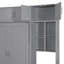 Grand lit escamotable mural avec bureau, armoire supérieure et tablettes de rangement, lit pliable peu encombrant-1450553369-1450553382