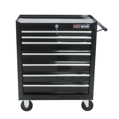 7 Drawers Multifunctional Tool Cart With Wheels