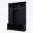 Classic All-in-One Hall Tree with Adjustable Shelves,Storage Bench with Dual Side Cabinets-1047963597