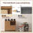 31.5" W 3 Drawer Wood File Cabinet, Mobile Filing Cabinet with Concealed Pull-out Tray for Printer-11563191