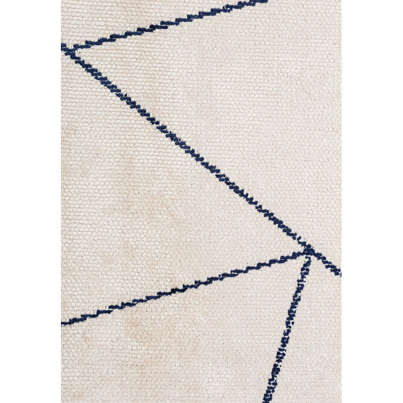 Geometric Triangle Area Rug, Rectangle 6'7" x 8'3"