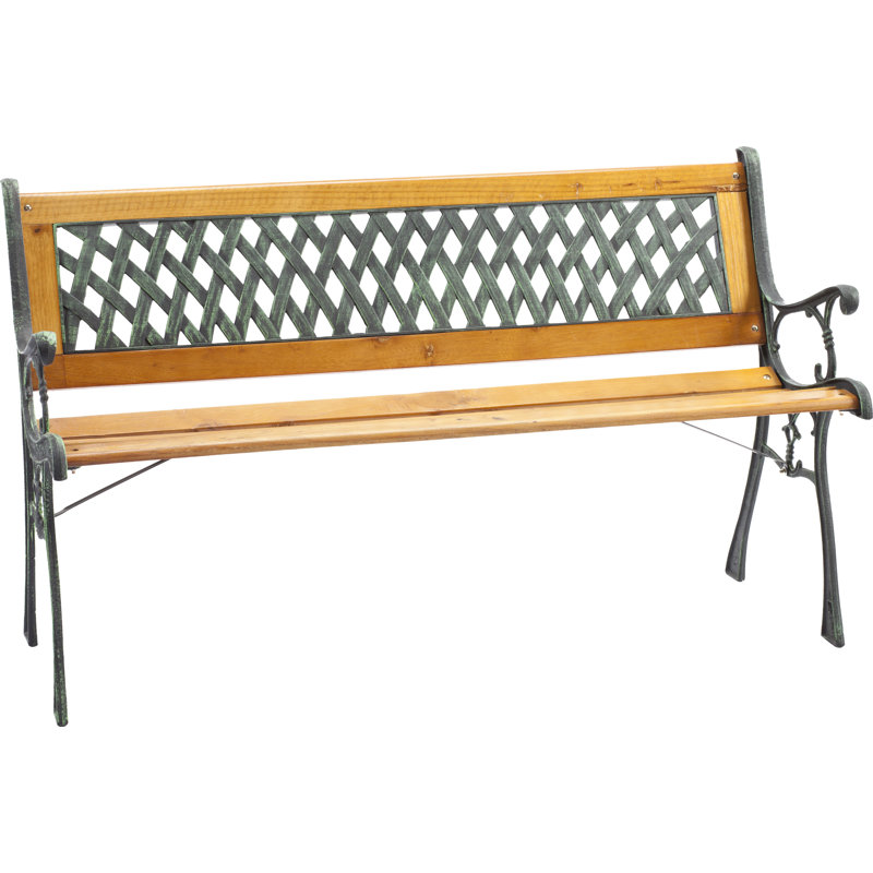 Manufactured Wood/Metal Outdoor Bench