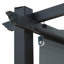 Pergola en aluminium avec auvent Aoodor-90610977-90610978