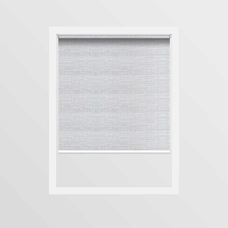 Store à enroulement transparent blanc, L 49 po x L 72 po, Blanc