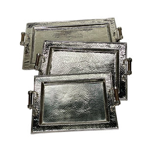 Ensemble de plateaux de service 3 pièces
