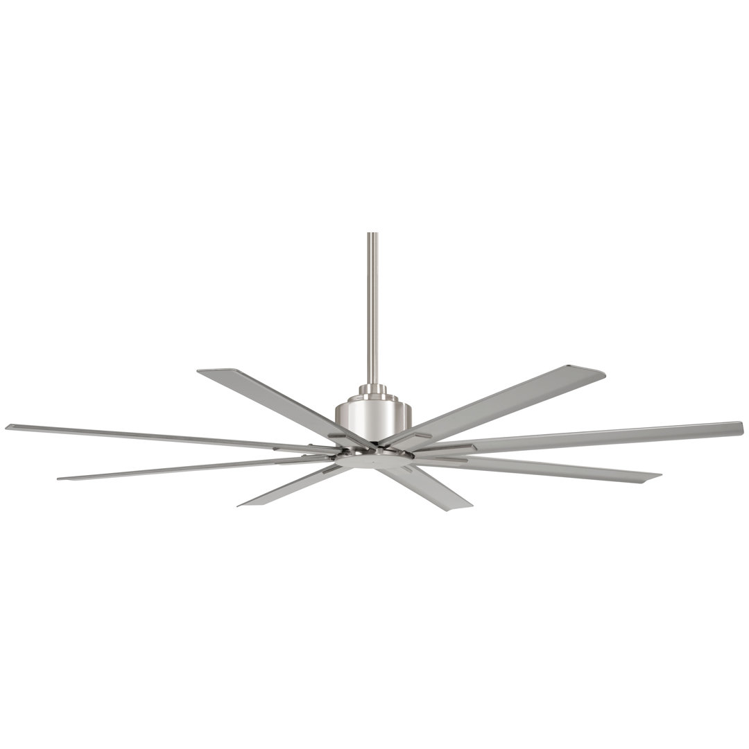 65" Xtreme 8 - Blade Outdoor Standard Ceiling Fan with Remote Control Minka Aire