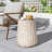 Outdoor Cleme Carved Side Table-1440339820