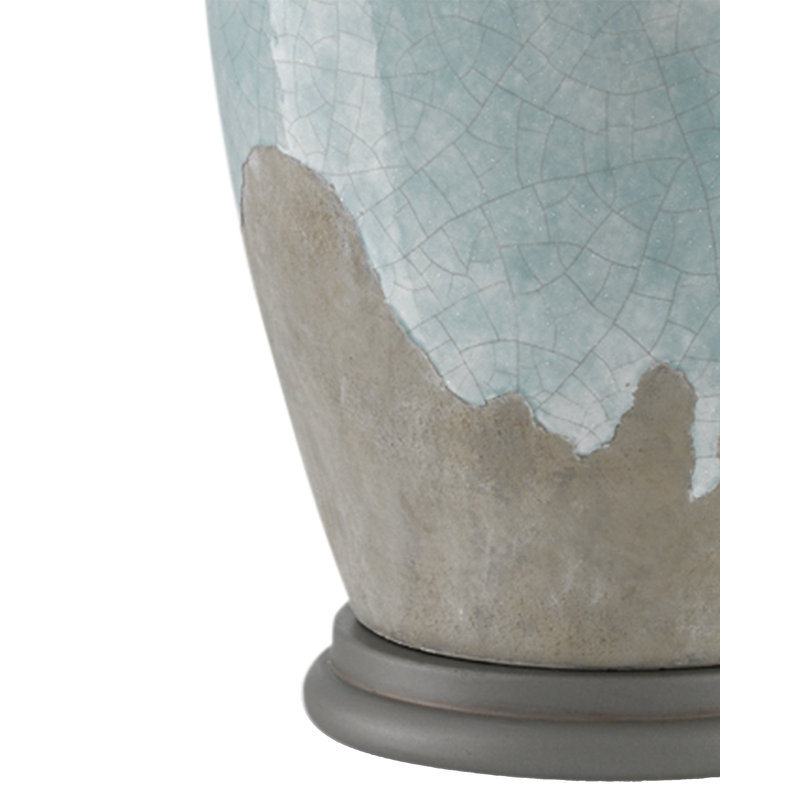 Lampe de table 28,5 "bleu-vert / gris / gris Hiroshi Chatswood