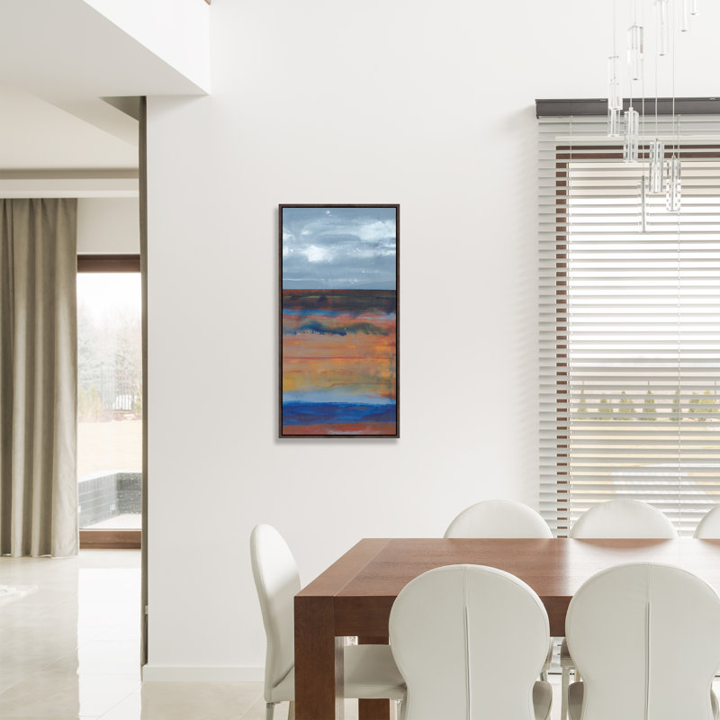 Oceanic Horizon IV Framed Painting Canvas