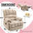 Brisen 40" W Oversize Chenille Power Lift Up Heated Massage Recliner, Remote, USB Type-C Port-909215129