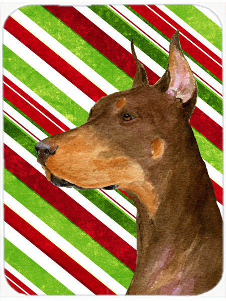 Planche à découper en verre de noël east urban home doberman