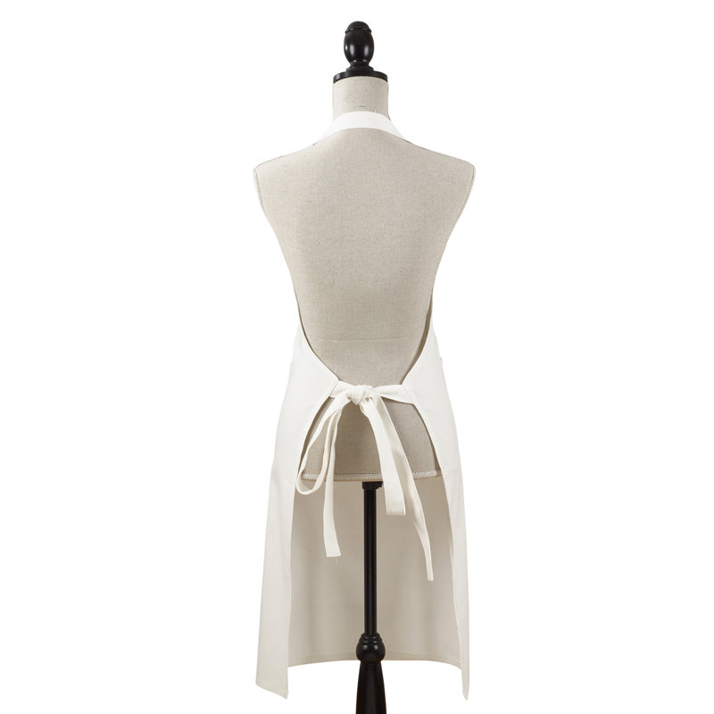 Tablier Denim Classic Cuisine, Blanc