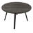 Harry Dining Table, 47 Inch Round Laminate Top, Black Metal Base-111235018