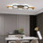 Hurlee 5-Light 39.37" W Integrated LED Dimmable Flush Mount