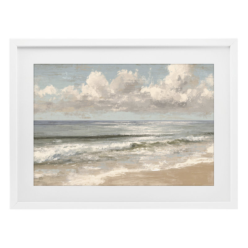 «Distress Beach Horizon», reproduction encadrée sous verre, conception de Jacky Ngan, H 14 po x l 20 po