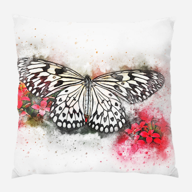 Dietrick Reversible Throw Pillow, Microsuede, Indoor