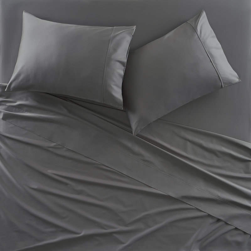 Premier Sateen - Sheet King Pillow Case Pair, King Pillowcase, Graphite