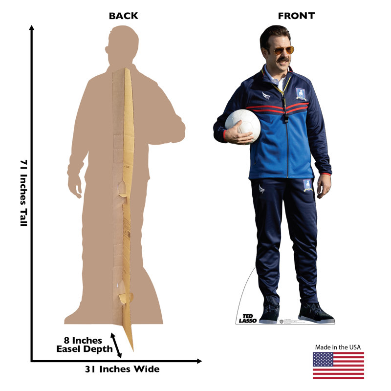 Life-Size Ted Lasso Cardboard Standee 71 x 31 Inch