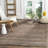 Concord Natural Fiber Hand Woven Jute/Cotton Striped Rug in Beige-497443365
