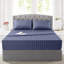 Aspire Homeware Luxury 40cm Deep Striped Fitted Sheet for Hotel Style Bedroom Comfort-2063370018-2063370028