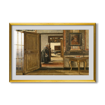 Intérieur de l'Institution Terninck à Anvers, 1884 - Henri de Braekeleer - Estampe encadrée sur mesure