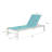 76.8" Long Aluminum Reclining Chaise Lounge Set-1430075268