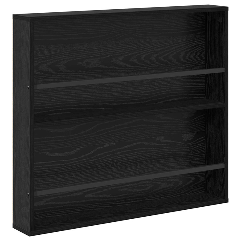 Wood Magazine Rack, Black