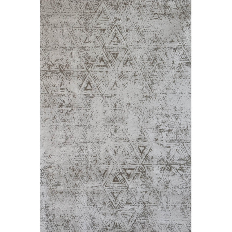 Rug Branch Keimaya Abstract Indoor Area Rug, Beige Cream, Modern, Rectangle 3'11" x 5'7"