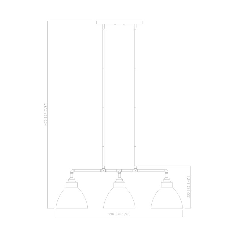 Havant 3 - Light Kitchen Island Pendant