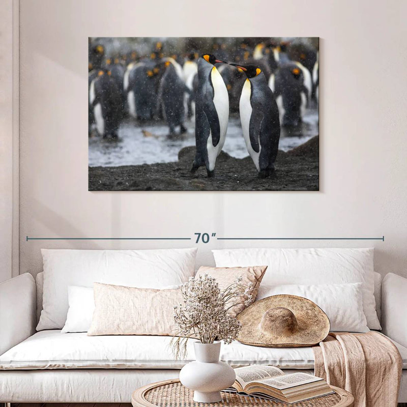 Brampt Penguin Romance, 30" H x 45" W