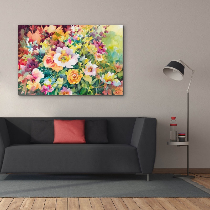 Art mural sur toile «Waves Of Color» par Annelein Beukenkamp, H 40 po x l 60 po x P 1,5 po
