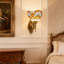 Applique murale simple de style Tiffany, lampe murale en vitrail faite à la main, applique murale de chevet décorative victorienne pour la lecture du couloir de la salle de bain du salon