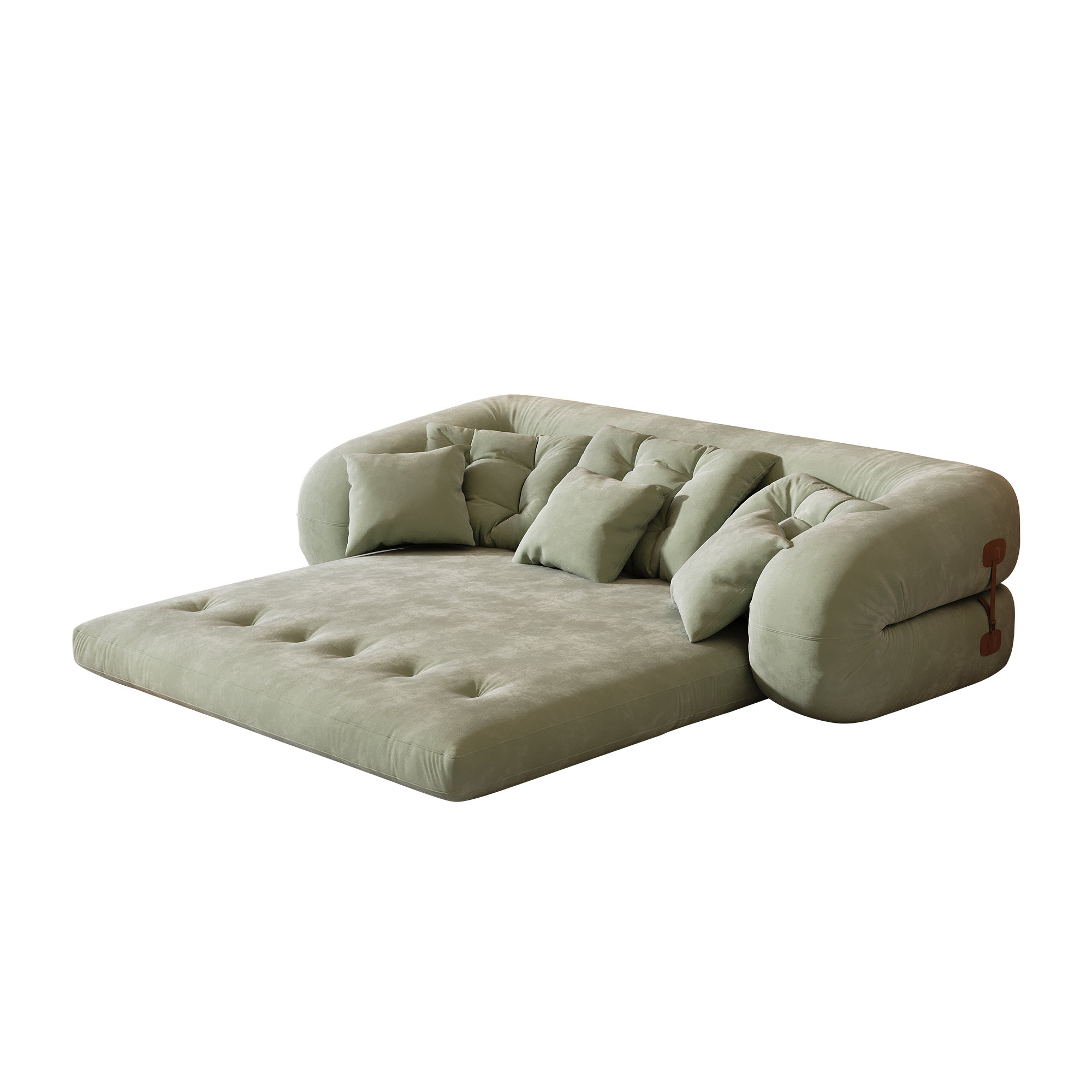 Anchondo Foldable Velvet Sleeper Upholstered Sofa Bed,Convertible Couch