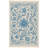Classic Blue & Cream Floral Scroll Area Rug