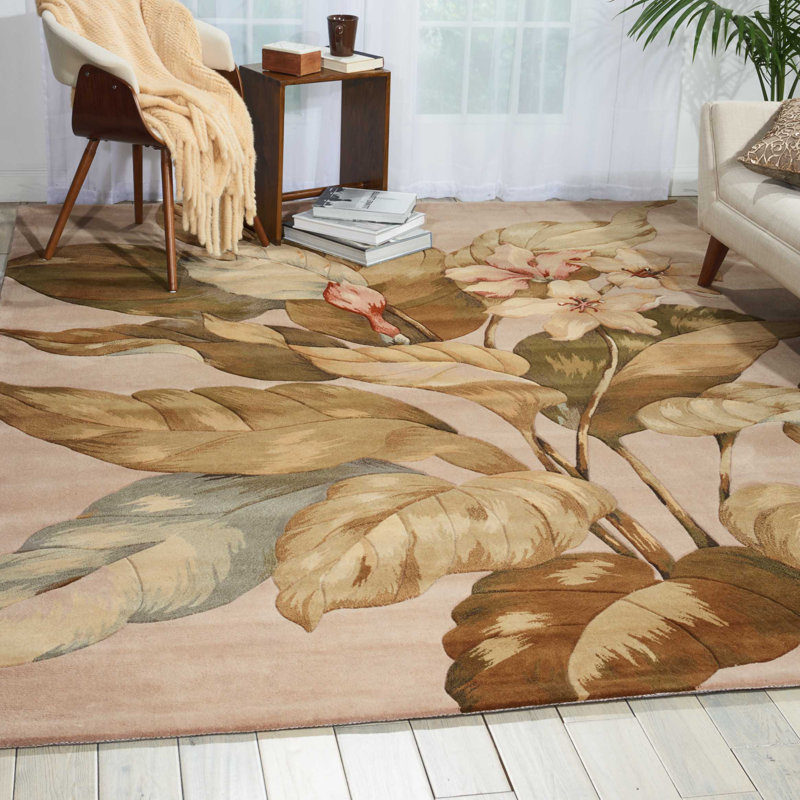 Vienna Wool Floral Indoor Rug, Rectangle 8' x 11'
