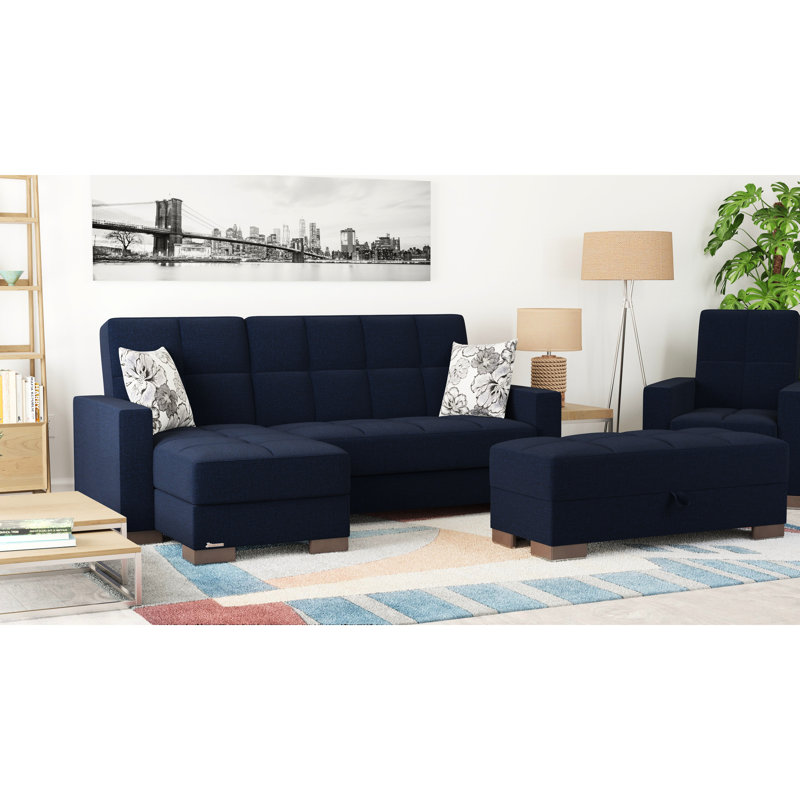 Bleu foncé avec option de rangement polyvalente et amplement de confort pour divers articles