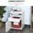 Mobile Storage Cabinet For Office Supplies, White With Drawer And Cabinet, , Fits Under Desks Functional, Easily