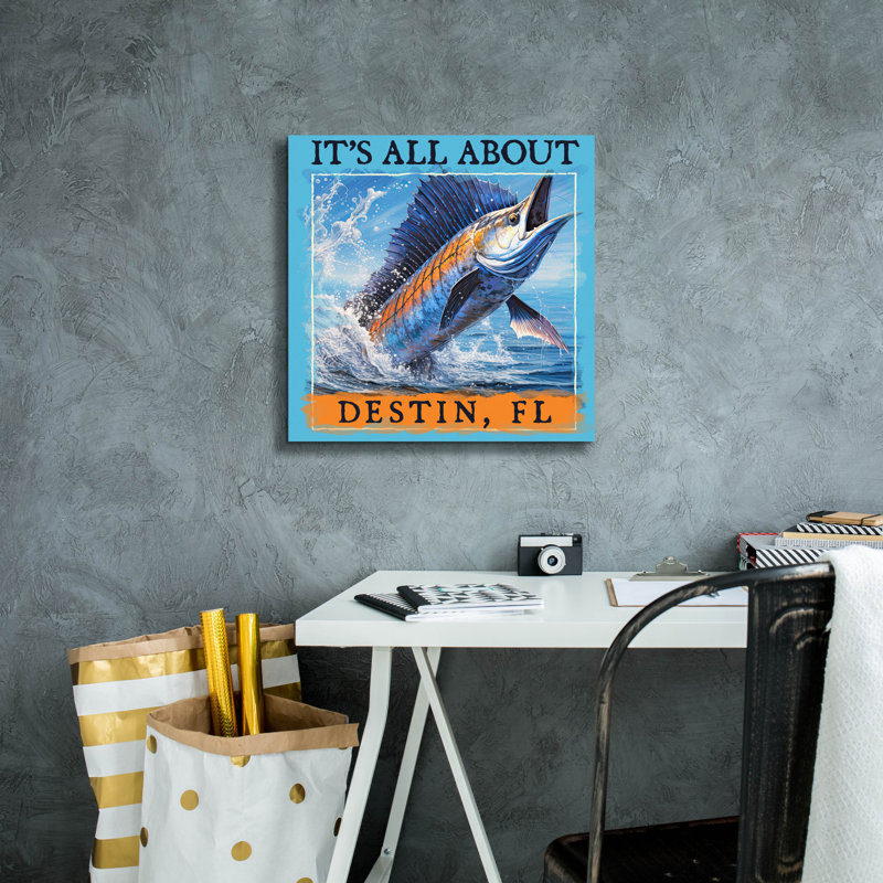 Toile épique Graffiti «Destin» par Jim Baldwin, 18 po x 18 po