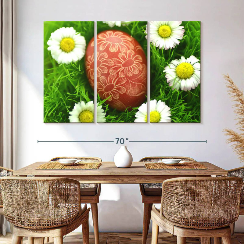 Lelend Floral Easter Egg, 20" H x 33" W
