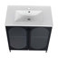 Meuble-lavabo autoportant de 30 pouces avec comptoir en céramique