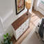 Commode 10 tiroirs pour chambre à coucher avec base en bois et garniture montante, commode rustique en bois, commode de rangement
