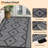 9x12 Modern Geometric Area Rug Black Tribal Rug Washable Non Slip Floor Carpet Non Shedding Rug Rug Rug for Living Room Bedroom Office-1940320580-1940320583