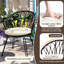 Chaise et table de patio pour l'extérieur