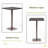 Rattan 26" SQUARE BAR TABLE