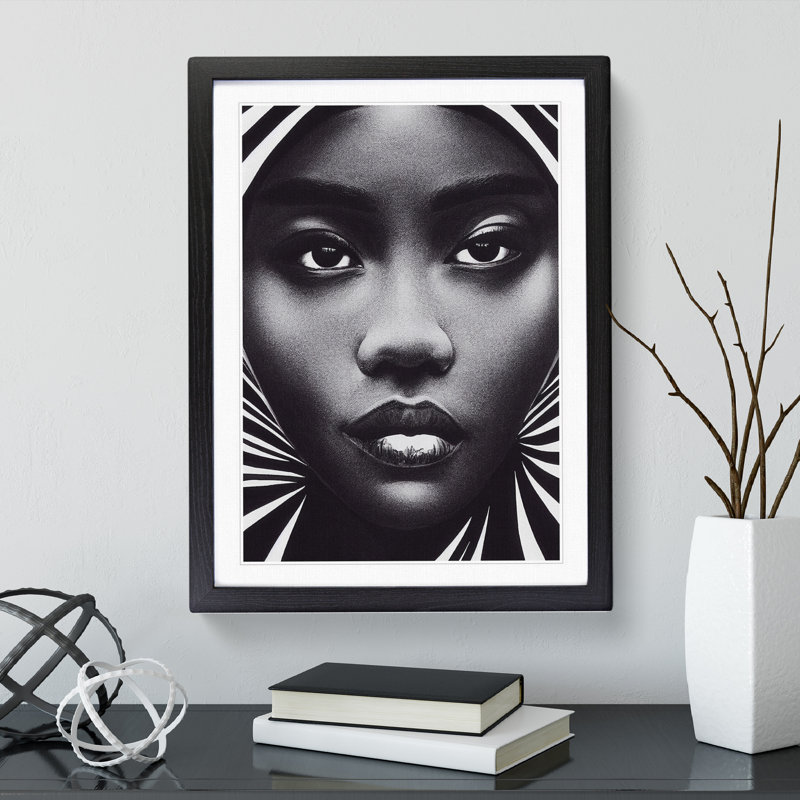 Astonishing Woman - Single Picture Frame Print, Black Framed, 64cm H x 46cm W x 2cm D