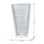 Vase effilé rectangulaire en verre - 6,5 po x 4,5 po x 11 po - transparent