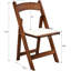 De 4 chaises pliantes - Bois massif, finition noyer, coussin de coussin beige solide et pour une utilisation quotidienne 4 pièces, cadre en bois confortable, à différents endroits