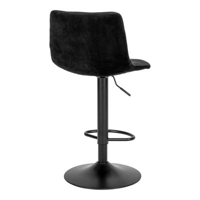 Wilmer Swivel Upholstered and Velvet Adjustable Height Bar Stool with Steel Frame