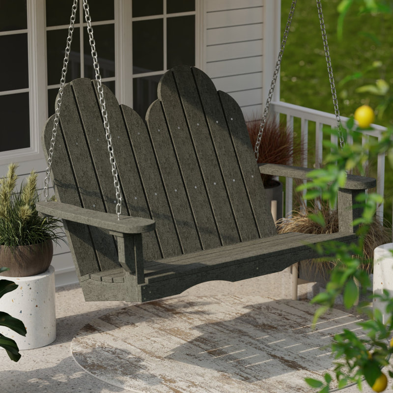Balancelle classique Adirondack, Gris foncé