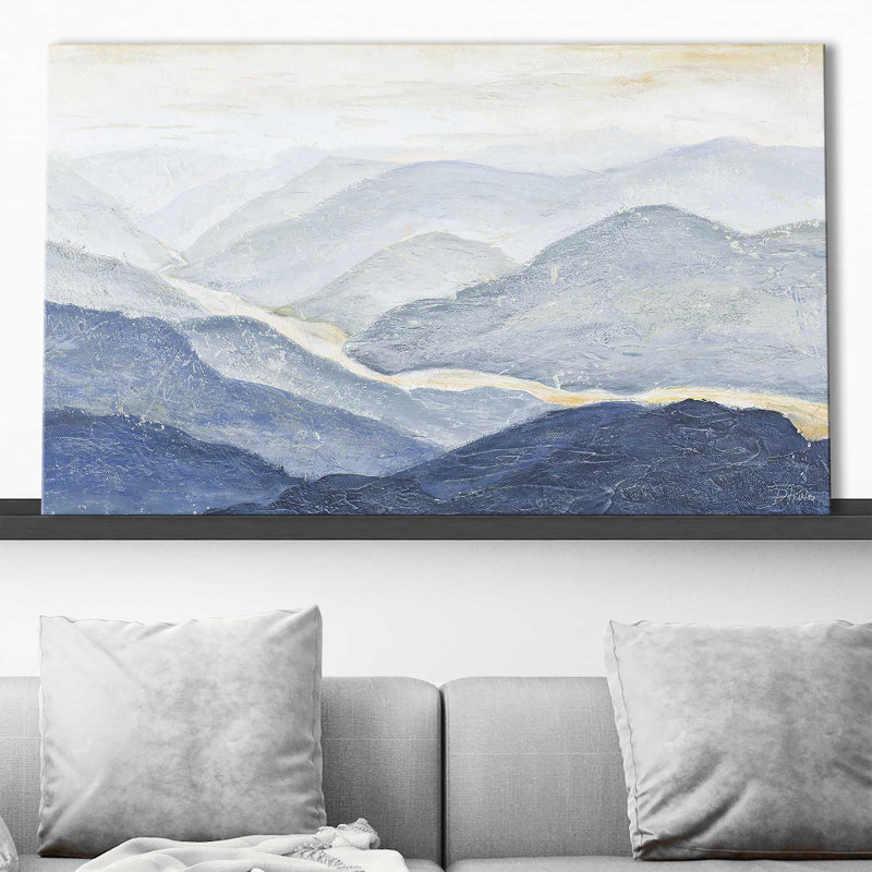 706-6185 " Blue Mountains " Painting Print, 60" W x 36" H, Wrapped Canvas